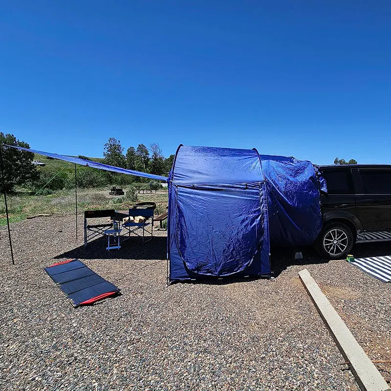 

Car Hatchback Tent with High Hall and Huge Screen Doors, SUV Tents Feature Tons of Interior Space and Ventilation, 3-4 Person