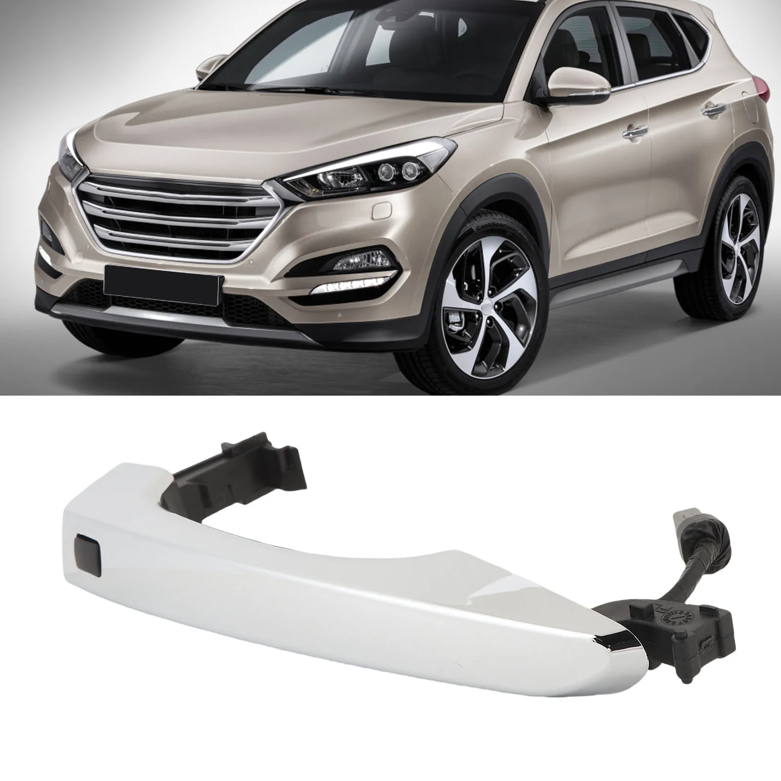 

Car Exterior Door Handle Replacement For Hyundai Tucson 2016-2021 82651-D3710 82661-D3710 Automotive Accessories