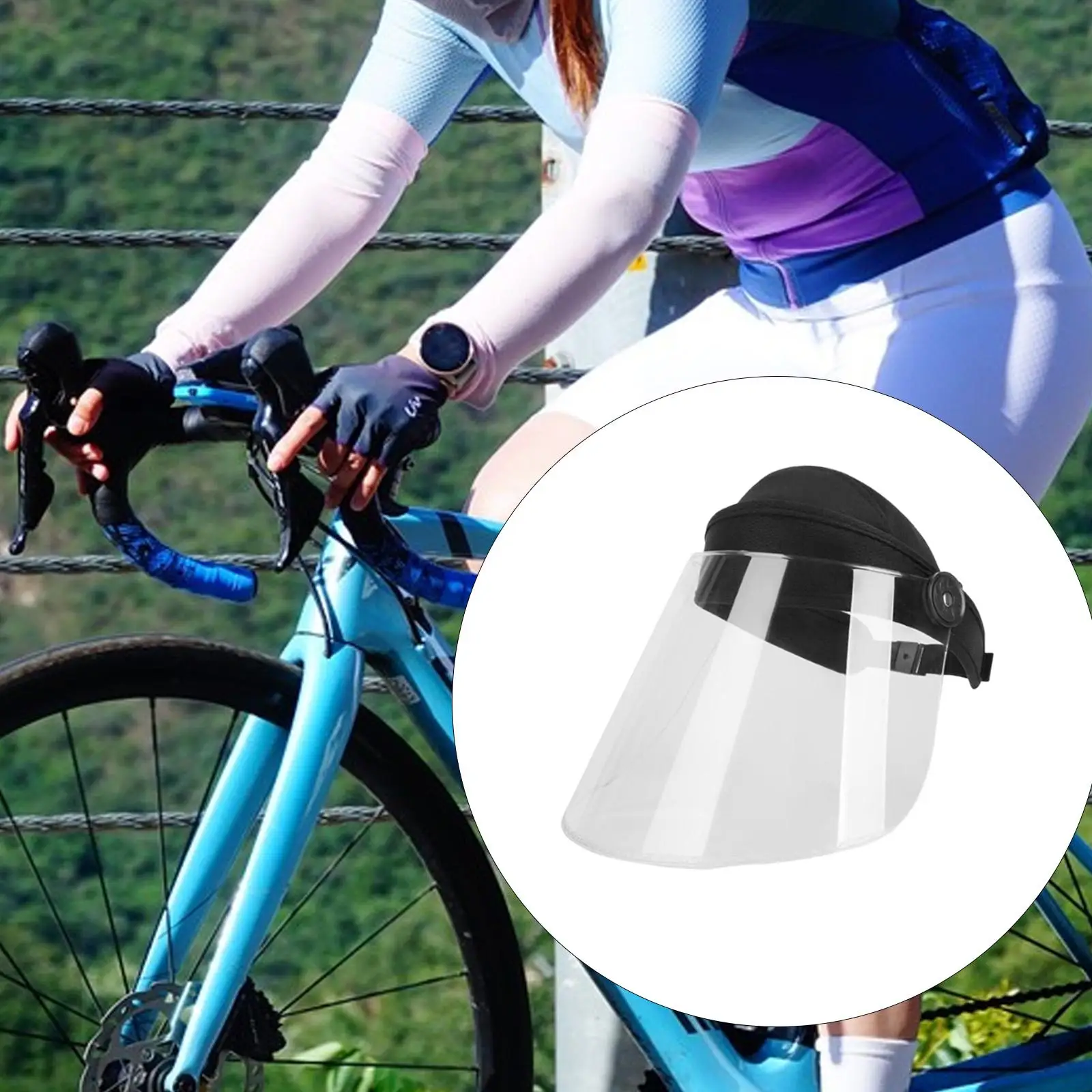 Reusable Clear Face Cover Mask Anti Fog Shield for Adult Work Cycling Kitchen Protection