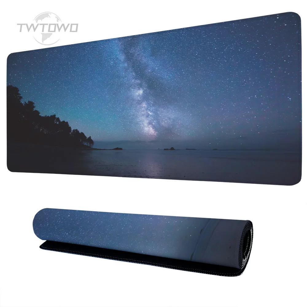 Mouse Pad Gamer Space Starry Sky XL Home Large Custom Mousepad XXL Playmat Natural Rubber Carpet Soft Mouse Mats Mice Pad