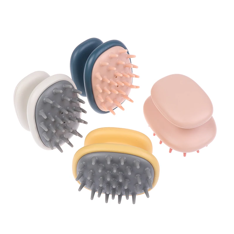 Silicone Head Body Scalp Massage Brush Silicone Shampoo Brush Hair Washing Comb Shower Brush Bath SPA Massage Brush Hair Brush