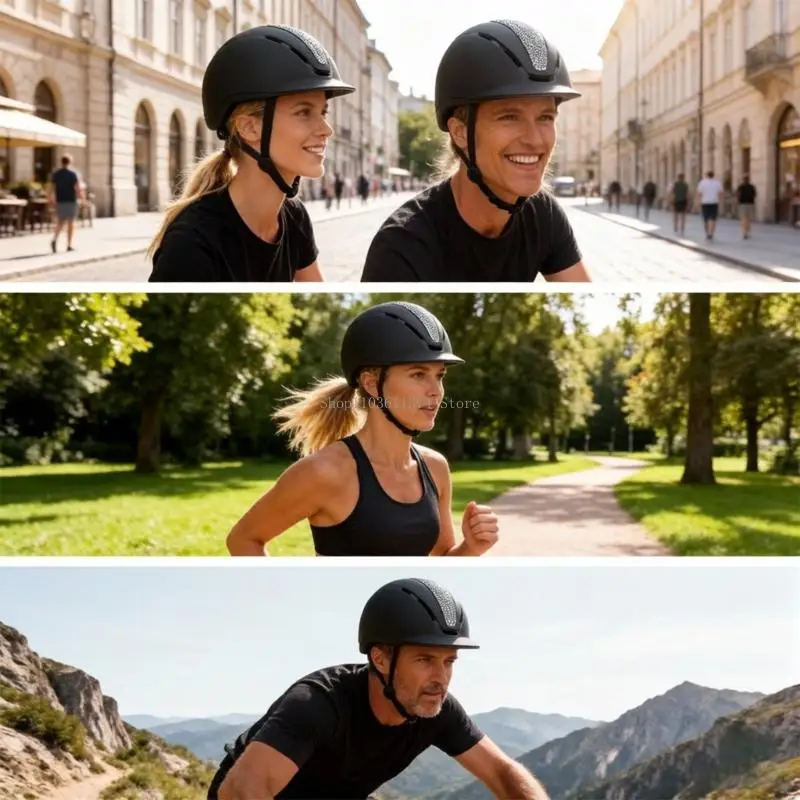 

Protective Horse Ride Helmet With Ventilation Hole Lightweight For Adults