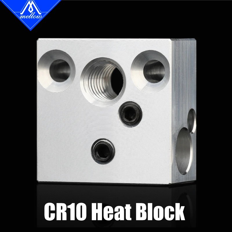 

Mellow High Quality Cr10 Heated Block For Micro Swiss Cr10 Hotend Creality Ender 3 Mk7/Mk8/Mk9 Block J-head Hotend Head Extruder