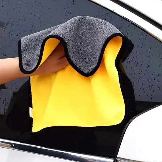 1Pcs Microfiber Cleaning Towel Micro Fiber Wash Towels For Car Double Layer Extra Soft Cleaning Drying Cloth Car Wash Rags Towel