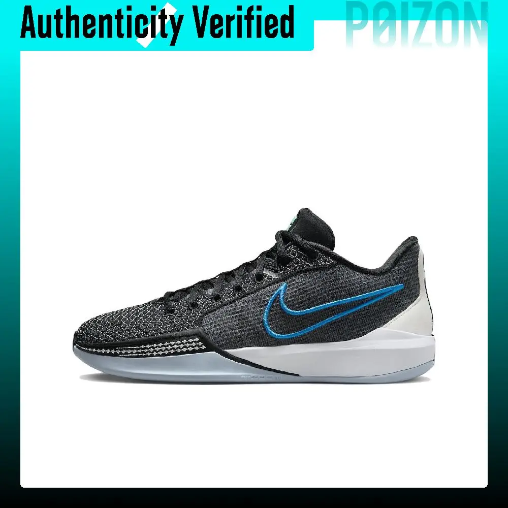 Nike Sabrina 1 Basketball Shoes Women's Low-top Black Gray Blue FQ3389-001
