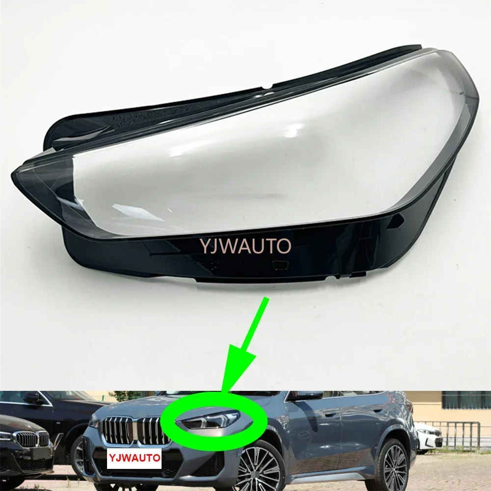 For BMW X1 2022 2023 2024 Headlamp Cover Car Headlight Lens Glass Replacement Front Lampshade Auto Shell