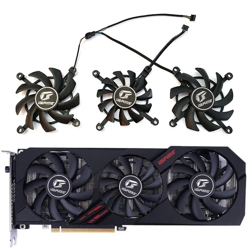 

NEW 1LOT 85MM 75MM GTX 1660 Ultra GPU Fan，For Colorful IGame GTX 1660 1650 Ultra、RTX 2060 Ultra Graphics card cooling fan