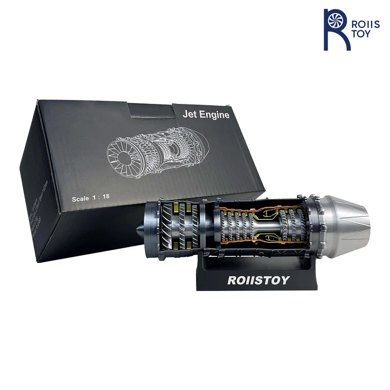 Modelo de motor de jato de combate j20 impresso em 3d, modelo de aeronave elétrica, kit de brinquedo de construção de motor turbojet