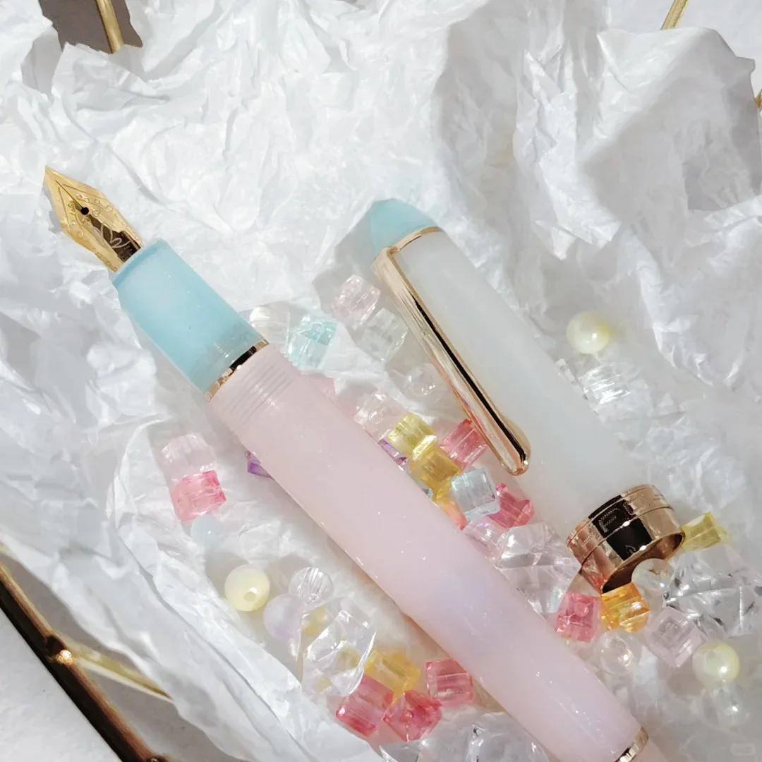 

Jinhao 82 Torpedo Cap Fountain Pen Ice Lake Limited Edition Student Special New Calligraphy Practice EF Nib