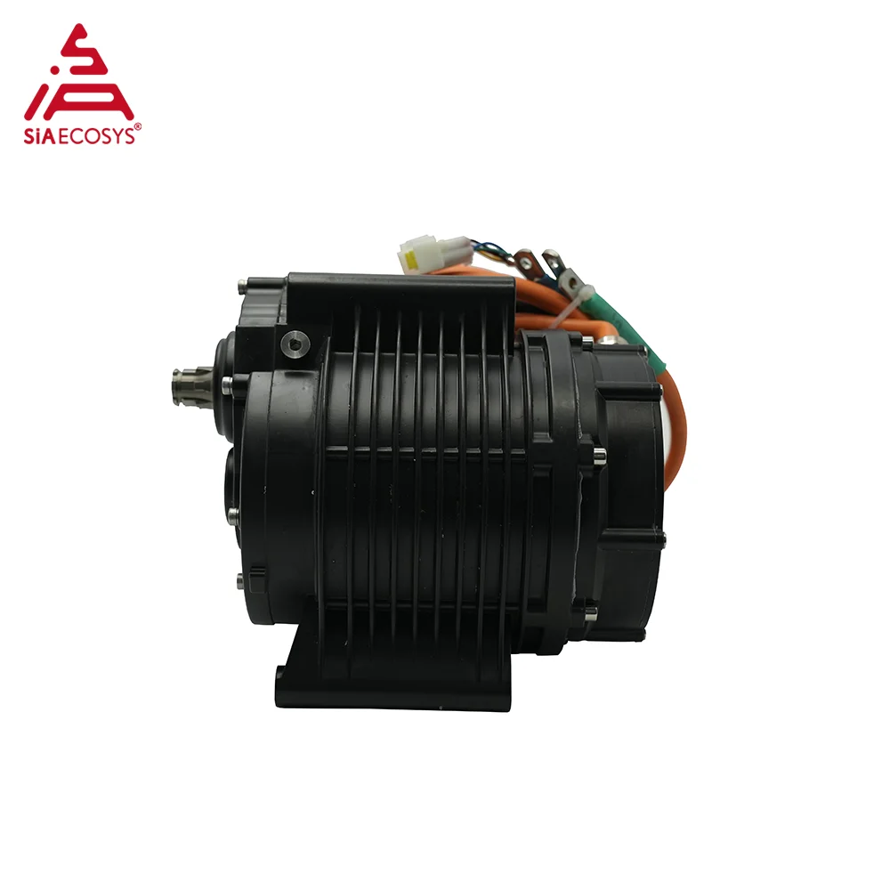 3500W SIAXDJ138A-80 Mid Drive Motor with Gearbox New Arrive 13000W Peak 52N.m Torque for Electric Motorcycle view 2