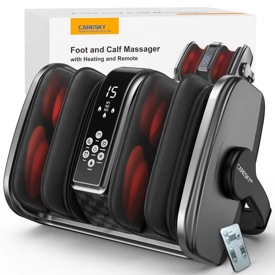 

Foot Massager with Heat, FSAHSA Eligible, Shiatsu Foot Massager for Plantar Fasciitis, Neuropathy, Circulation and Pain Relief,