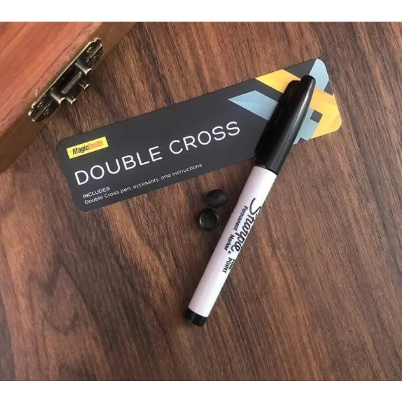 Double Cross by Mark Southworth Magic Trick Ink Vanishes Magia Magician Close Up Illusions Gimmick Mentalism Prop Party Games