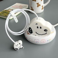 Snoopy iphone ipad Charger Data Cable Protector Case Cover,18W/20W Fast Charging Cable Data Anti-break Charger Protective Case