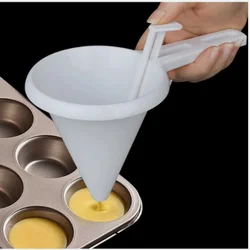 Herramientas de embudo de mano ajustable para hornear, dispensador de crema de masa de Chocolate líquido, molde de pastelería, galleta, Cupcake, tortitas, herramientas para hornear