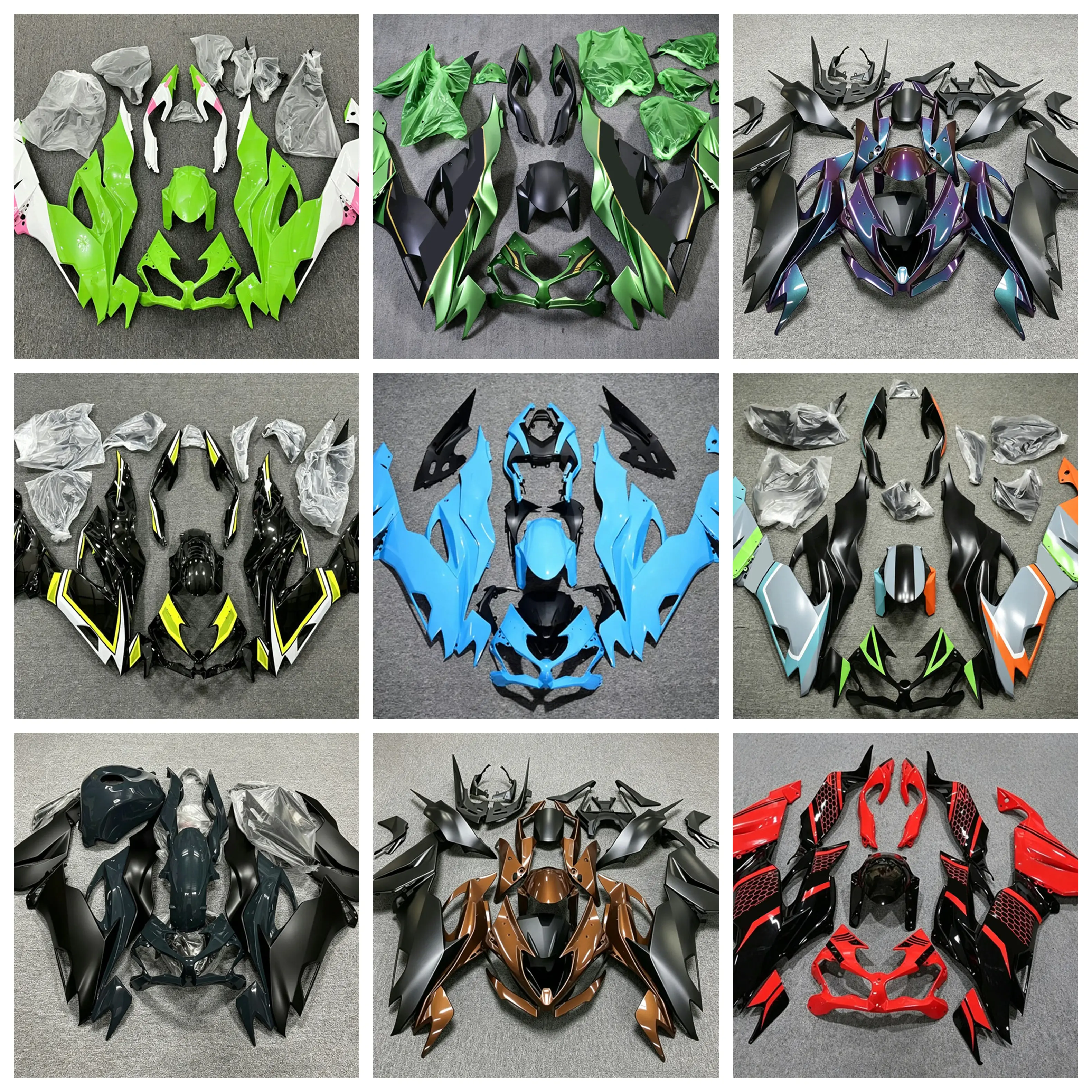 Suitable for Kawasaki ZX-6R 2019 20 21 22 2023 motorcycle fairing cover a full range of tank shell contains customizable colors