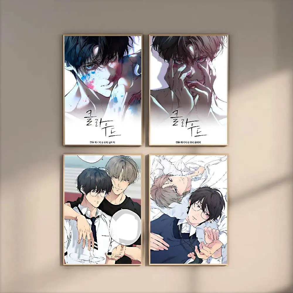 ملصق حار Bl Manga L-Lost inthe C-Cloud حديث مقاوم للماء عالي الدقة ملصق فني جداري ذاتي اللصق ديكور جمالي لغرفة المعيشة المنزلية