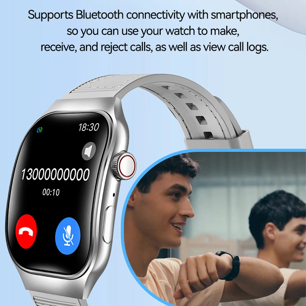 شاشة منحنية رياضية SmartWatch H7 2.01 شاشة الأكسجين في الدم بلوتوث الحديث الديناميكي lsland ساعة متعددة الرياضة في الهواء الطلق SmartWatch