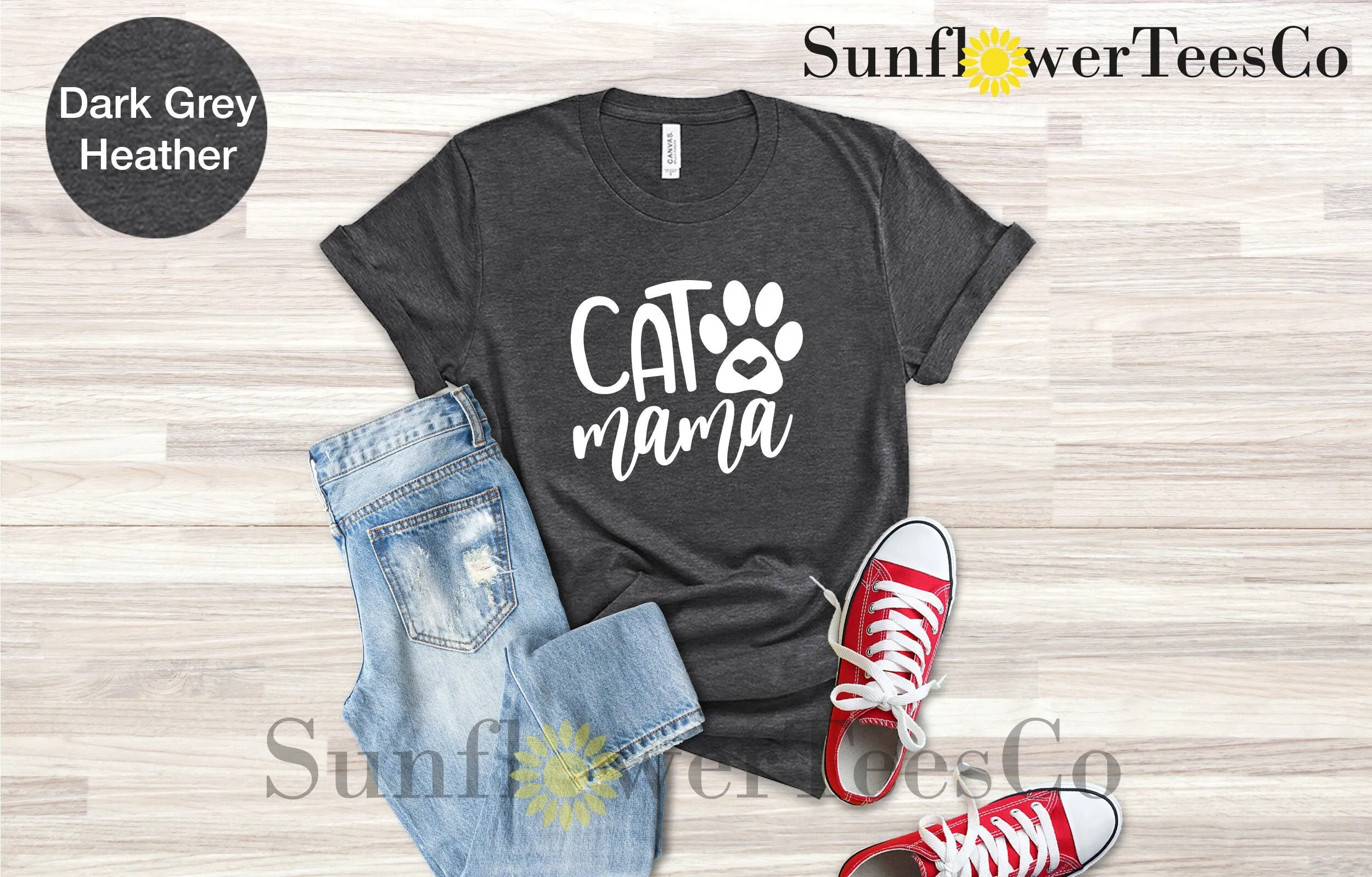 

Cat Mama T Shirt Mom Pet Lover From Daughter For