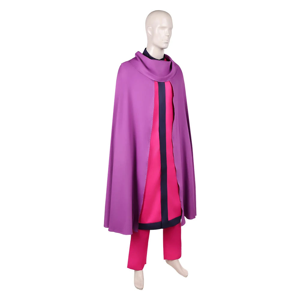 Fantasia Magneto Cosplay Hood Costume Pants Gloves Helmet Set for Adult Men Clothing Roleplay Outfits Halloween Carnival Suit view 4