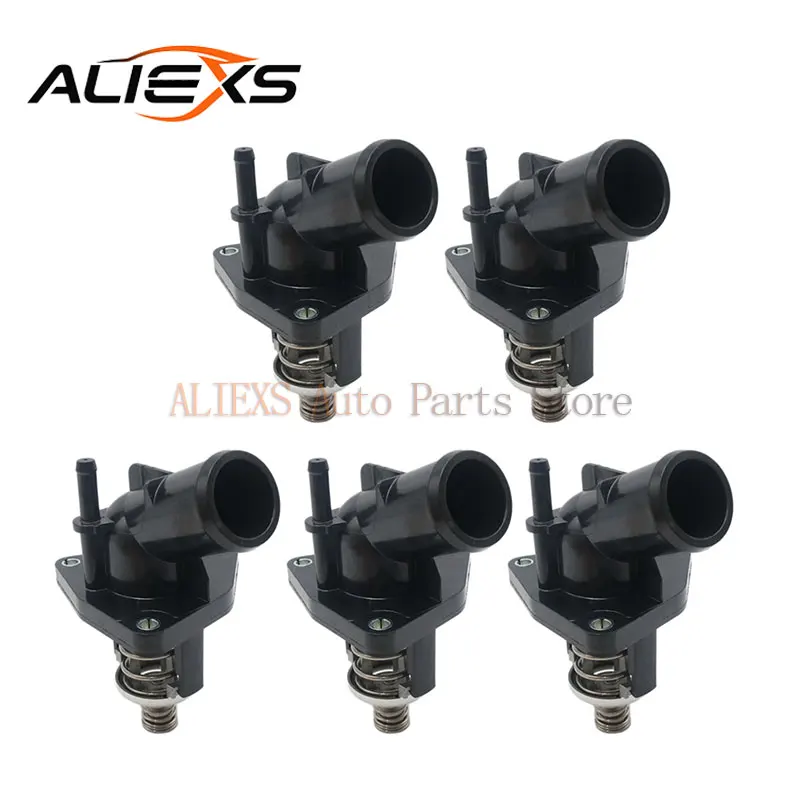 

5X Engine Water Pump Outlet Thermostat 12674639 For Chevrolet Silverado Suburban Tahoe Cadillac Escalade Sierra/Yukon 2014-2020