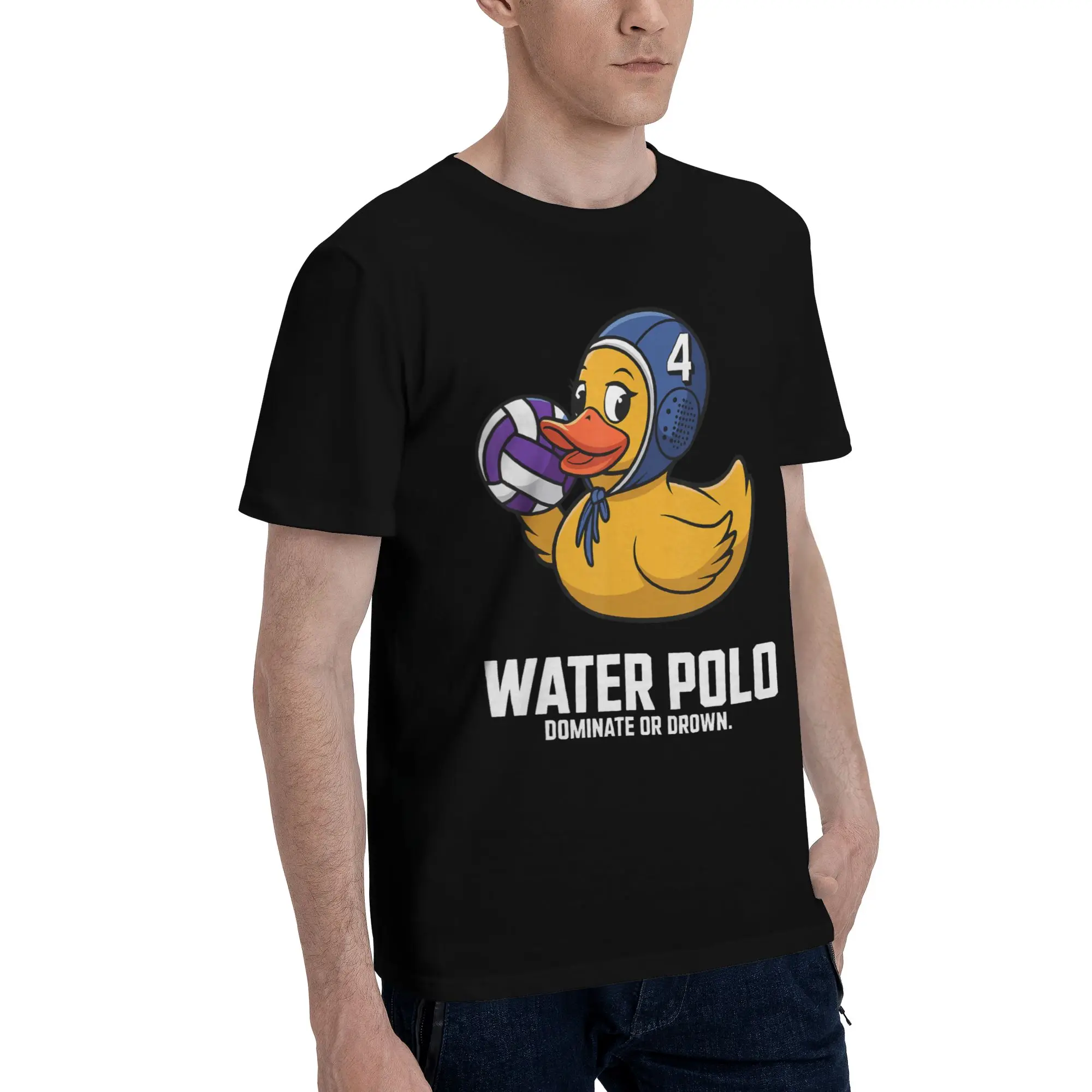 Men Women Water Polo Player  T Shirt Pure Cotton Graphic T-Shirt  Top Clothing