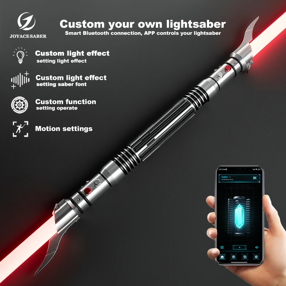 

Lightsaber Savage Neopixel Light Saber Jedi Double-edged Laser Sword Metal Handle Cosplay Luminous Dueling Xenopixel Sabers Toys