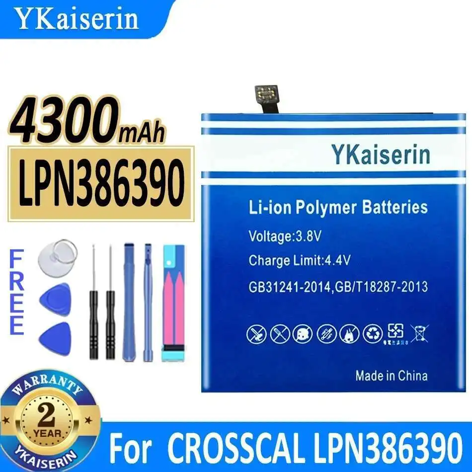 

4300mAh Fast Charging For Crosscal LPN386390 Mobile Phone Battery
