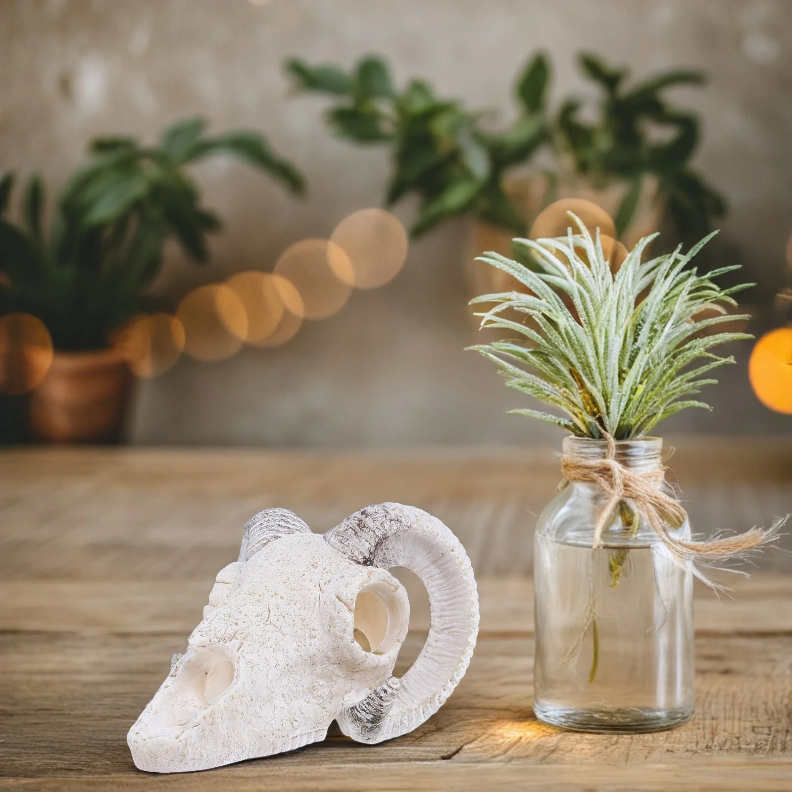 محاكاة الثور الجمجمة الراتنج مخبأ لحوض السمك تررم الزواحف الموئل ديكور كهف المأوى خزان الأسماك الملحقات #5