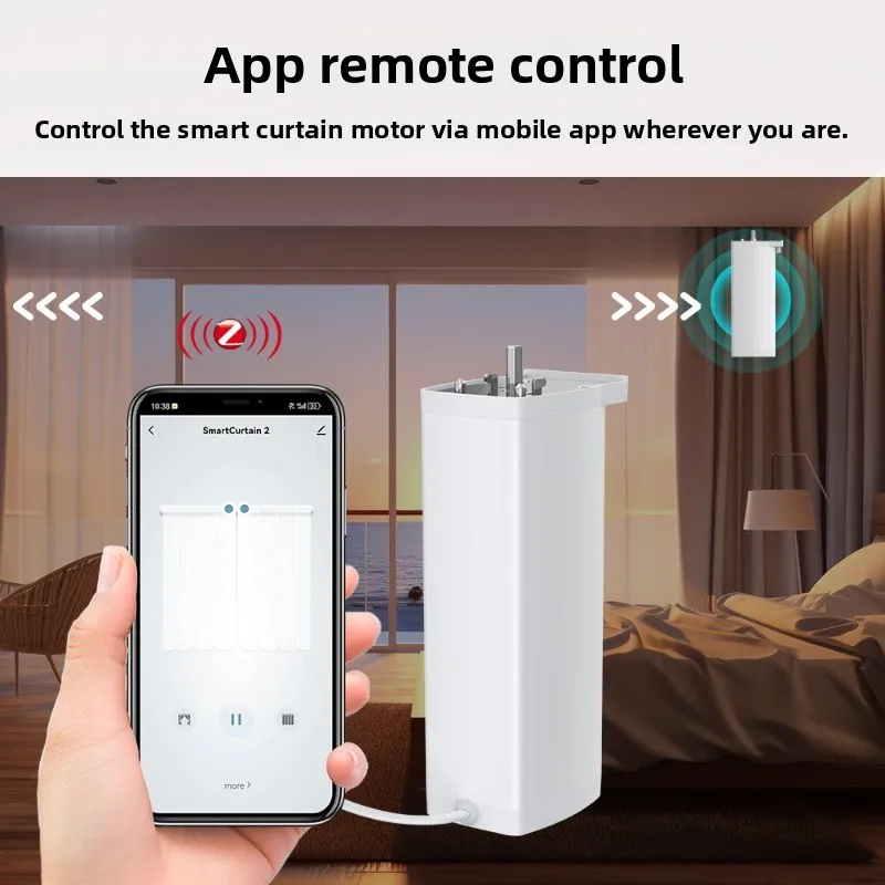 New Curtain Motor Home Furnishing Hotel Office Electric Curtain Voice Control