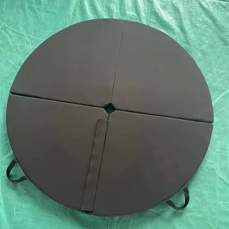 Pole Dancing Mat Thick Portable Round Foldable Safety Crash Mat Yoga Exercise Fitness Waterproof PVC Non Slip Gymnastic Pad Mat