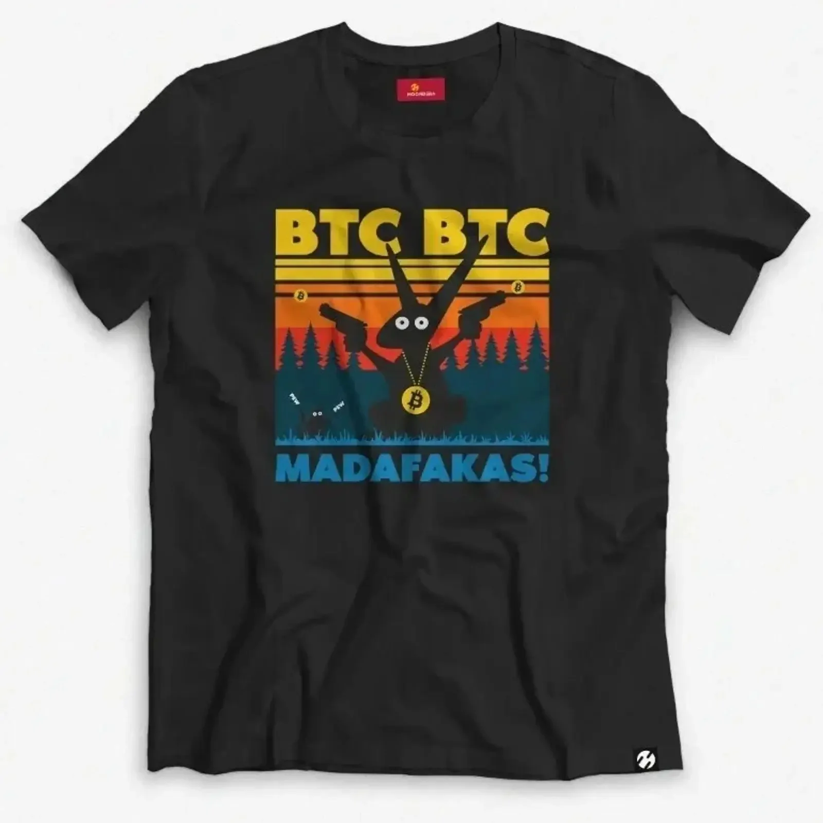 NEU Bitcoin T Shirt BTC Madafakas inkl Kleiderbügel klappbar vintage Washed designer clothes graphic Soft Stretched Casual