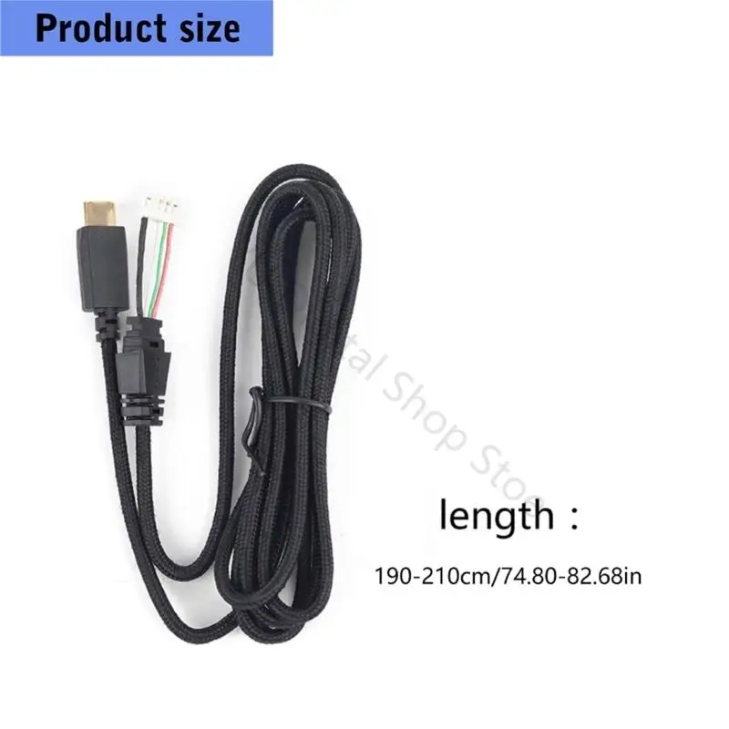 96BA Kopfhörer-Reparaturkabel mit USB-Typ-C-Ende und offener Drahtspitze, geflochtenes Kabel für Anrufbehebungen Desktop – Detail 6
