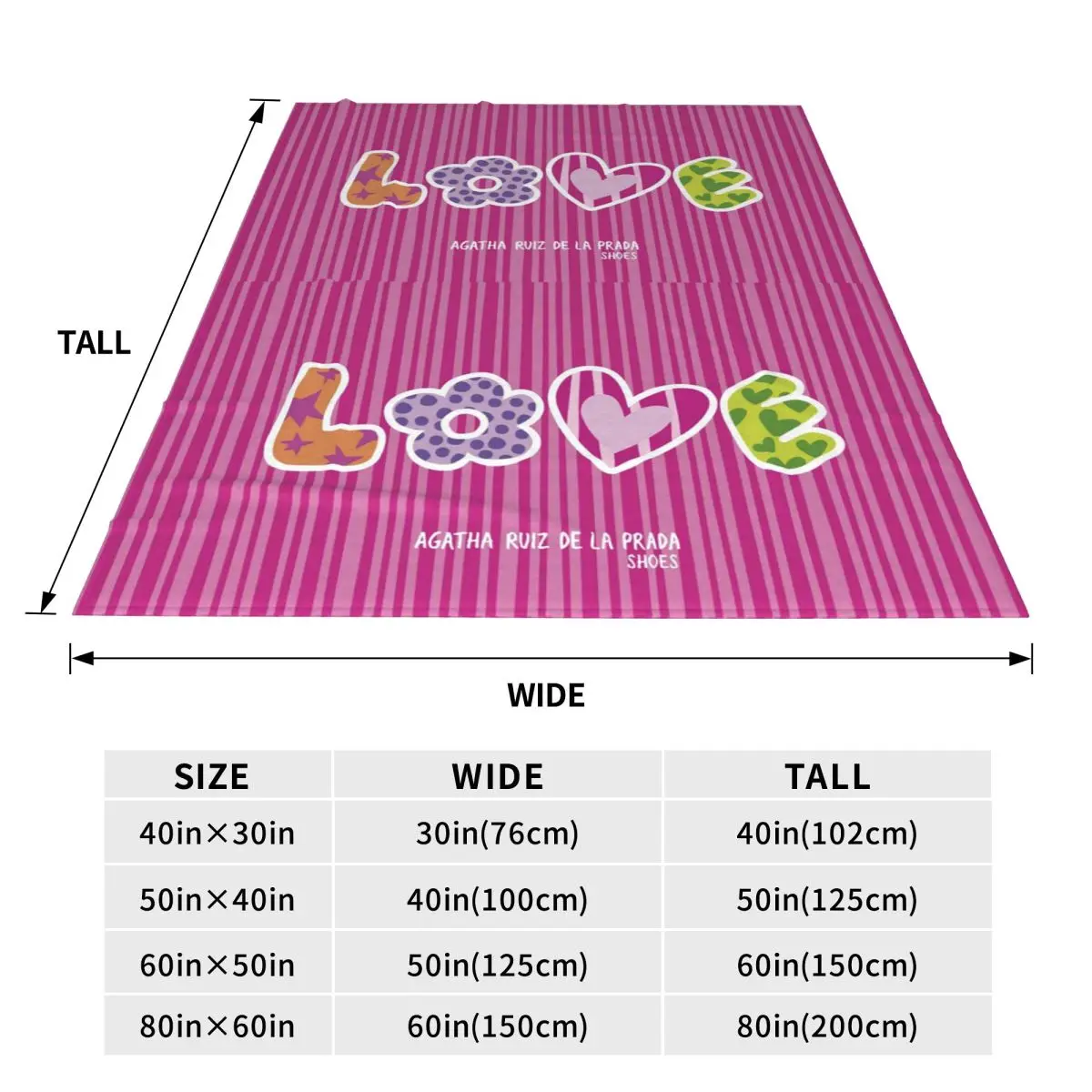 Agatha Ruiz-De La-Prada Pattern Blanket Fleece Sofa Throw Blanket Super Soft for Couch Bedding Travel Throws Bedspread Quilt