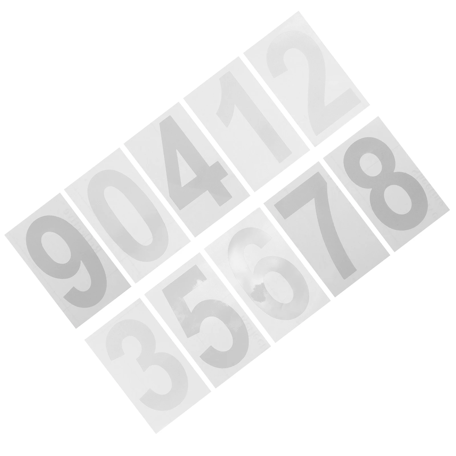 

Reflective Number Stickers 10 Sheets Large Small Waterproof Vinyl Mailbox Trash Can House Numbers Outdoor Garden Use Modern