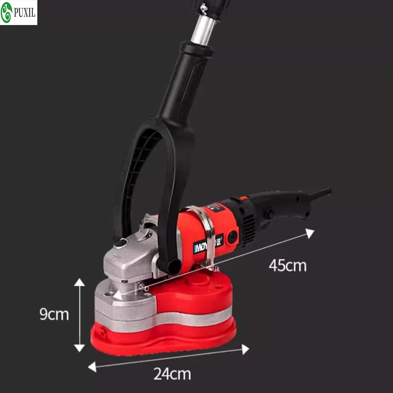 220V Wall Grinding Machine Handheld Epoxy Lacquer Floor Grinding Machine Dust -free Polishing Concrete Pavement Milling Machine