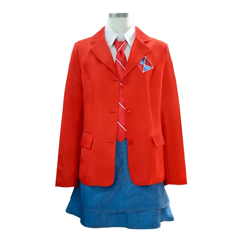 Rebelde Cosplay School Uniform Women Girls Student Suits Red Coat Shirt Sets Drama EWS Halloween Cos Party Outfits