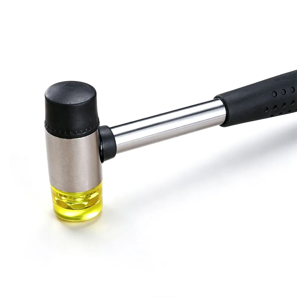 Double‑headed solid rubber hammer, small rubber mallet, hardware installation hammer for rubbing transfers, tapping floor tiles,