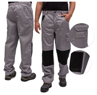 Pocketing Men's Work Pants-Gray-Navy-Blue FIRI