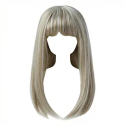 Jusuns JD371 1/6 1/4 1/3  YOSD MSD SD Soft Synthetic Mohair Doll Wig   6-7inch 7-8inch 8-9inch  Full Bangs Miranda BJD Hair