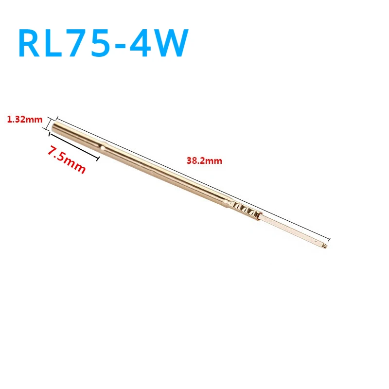 

100PCS/bag RL75-4W Testing Needle Sleeve Outer Diameter 1.32mm Length 38.3mm Winding Needle Sleeve Probe Needle Seat