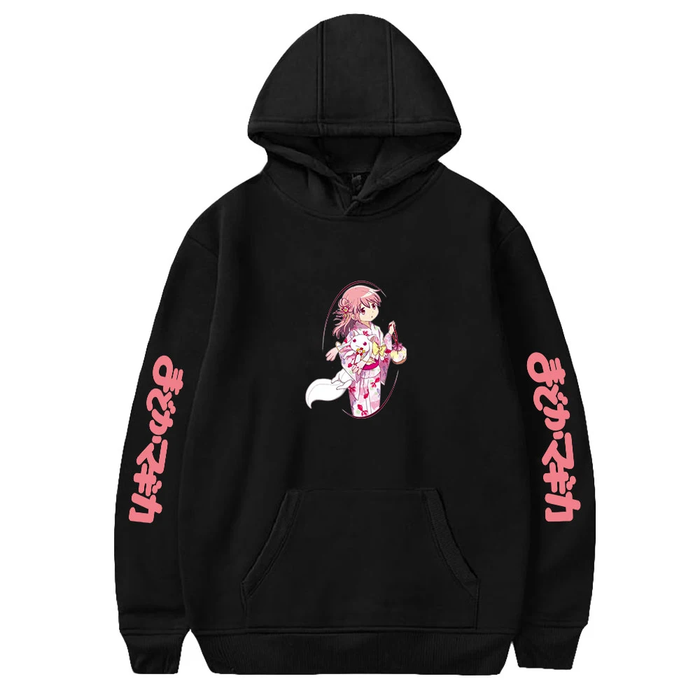 2022 Puella Magi Madoka Magica bluza z długim rękawem mężczyźni kobiety sweter Harajuku Streetwear japońska kreskówka Unisex ubrania