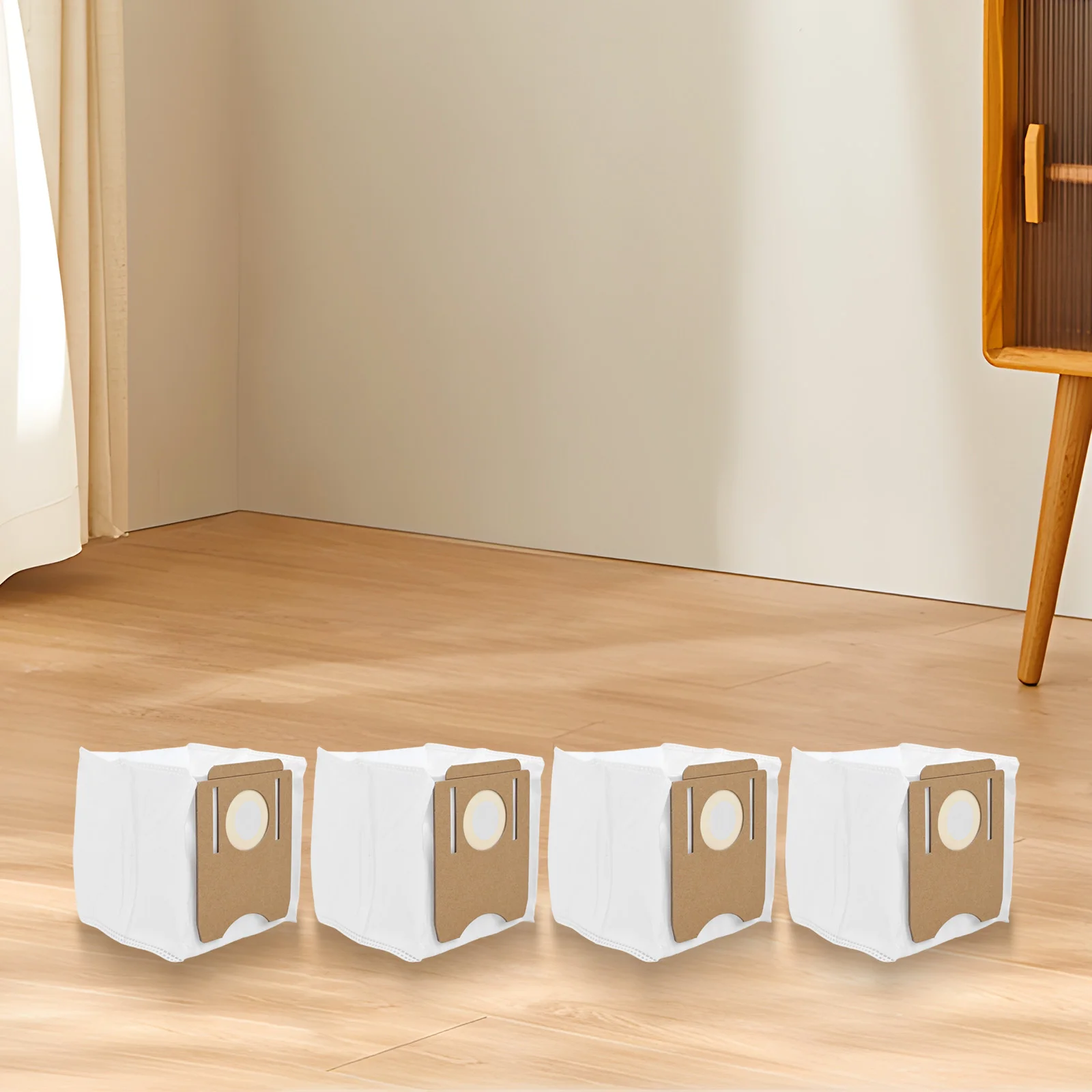Replacement dust bags 4 pack for for S8+ vacuum cleaner accessories compatible with For Midea offering secure dust containment