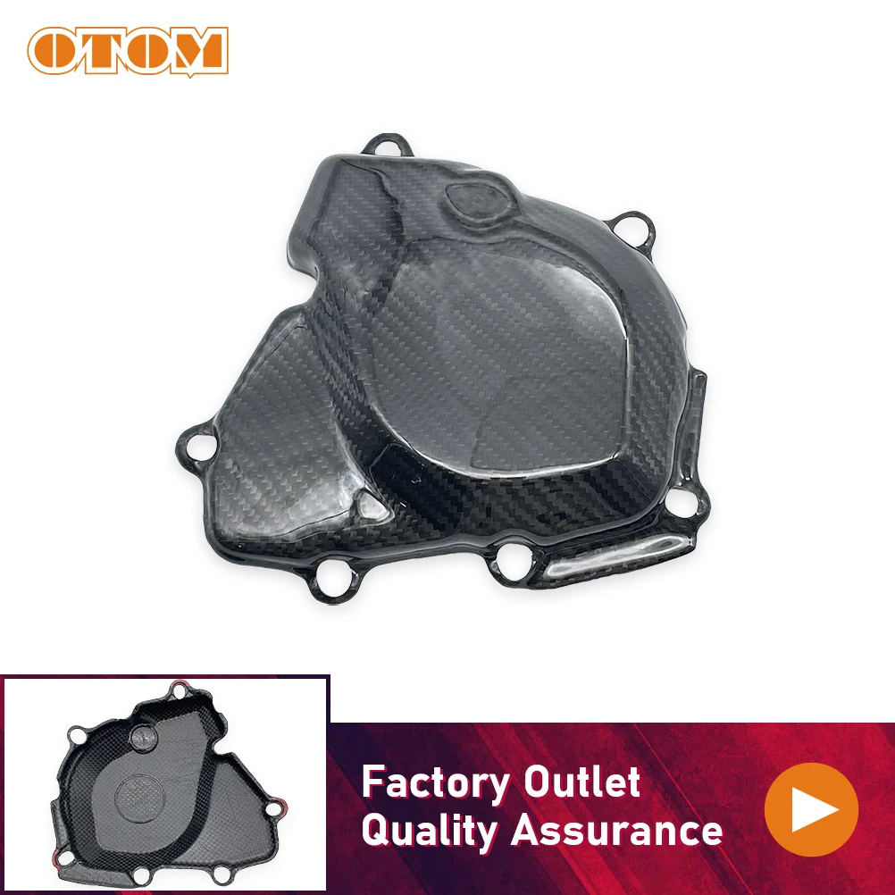 

Motocycle Motor Stator Ignition Cover Guard Protector Carbon Fiber Magneto Engine Side Case For KAWASAKI KX250F KX250X 2025-2026