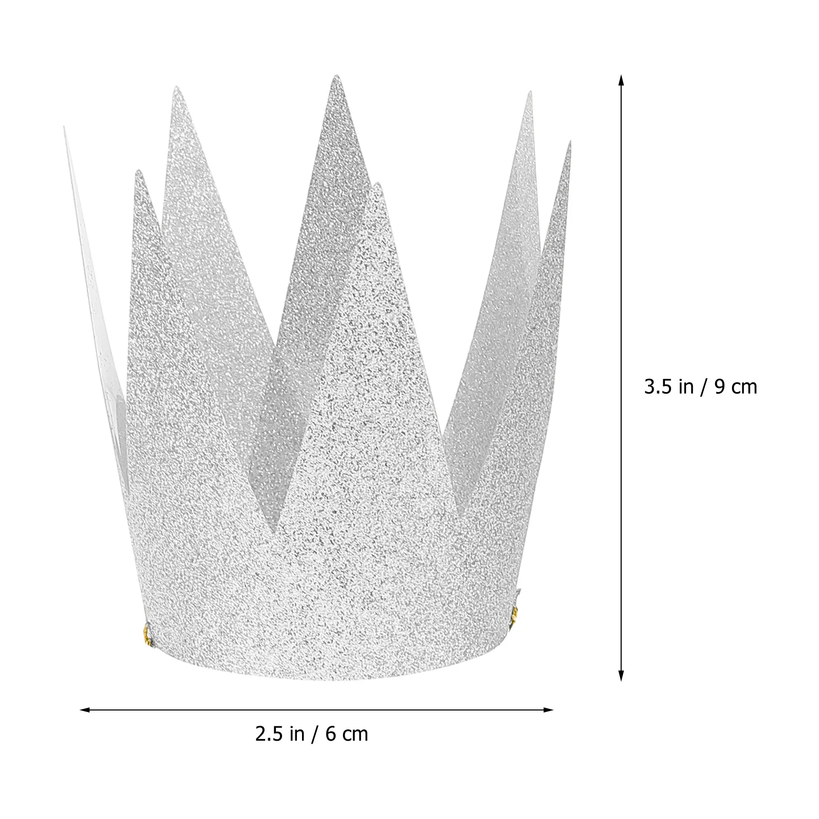 

6Pcs Glitter Birthday Crown Hats Party Decorations Prince Crowns for Kids Adults Toddler Birthday Hat Kids Crown