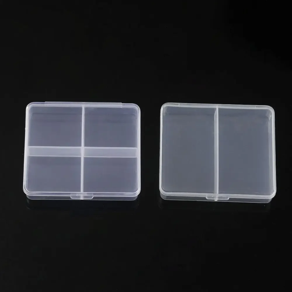 New Square Transparent Storage Box Transparent 3 Sizes Small Items Case Plastic Sundries Organizer Packing Boxes