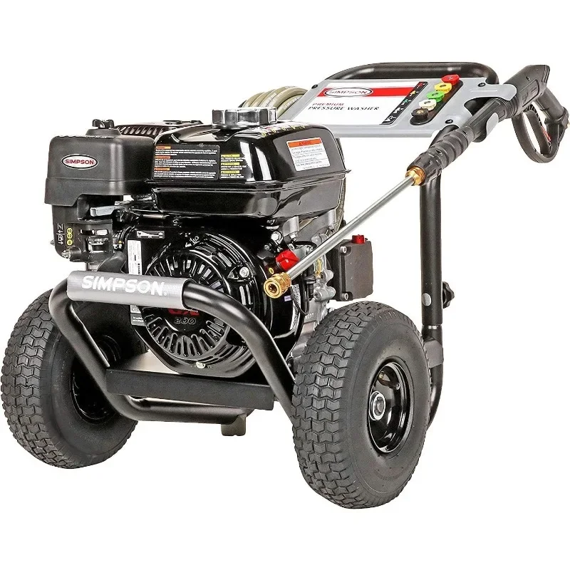 SIMPSON Cleaning PS3228 PowerShot 3300 PSI Gas Pressure Washer,2.5 GPM,Honda GX200 Engine, Includes Spray Gun and Extension Wand