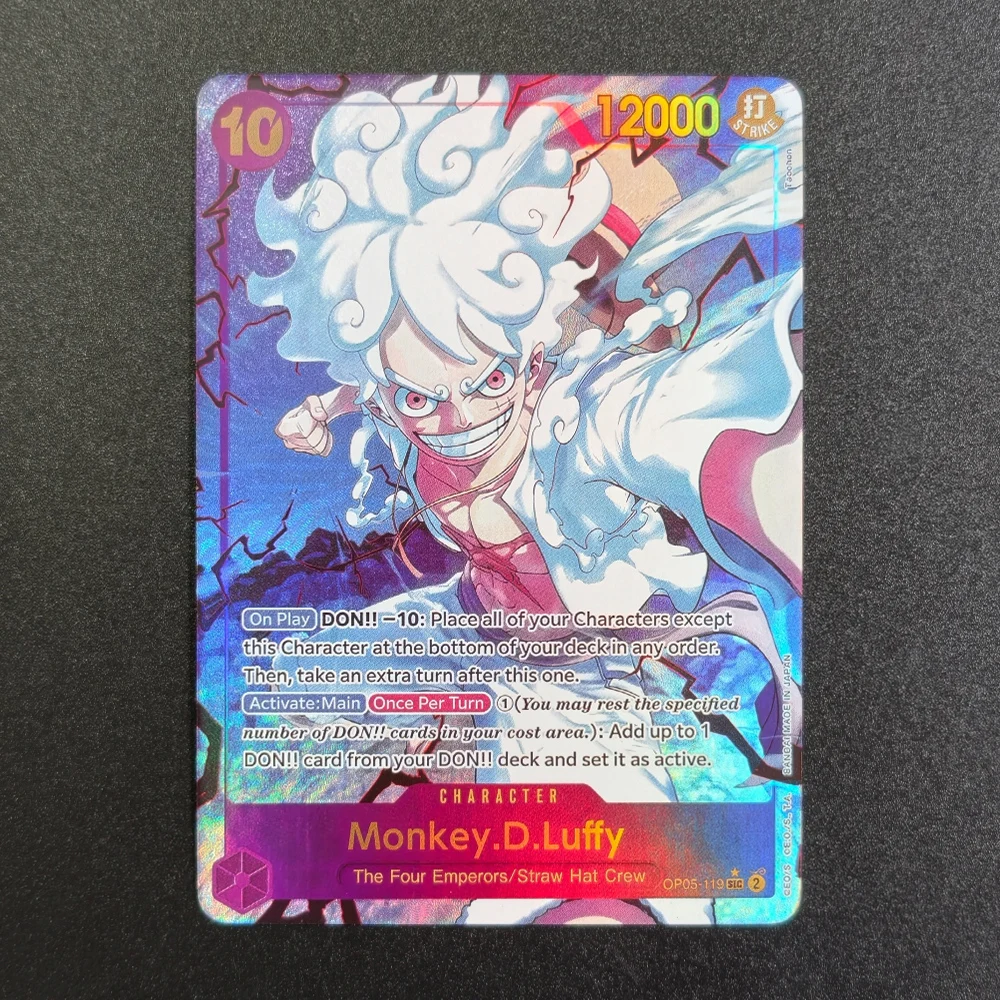 Proxy ONE PIECE Game Card Monkey.D.Luffy OP15-119 SEC English TCG Anime Collection Card