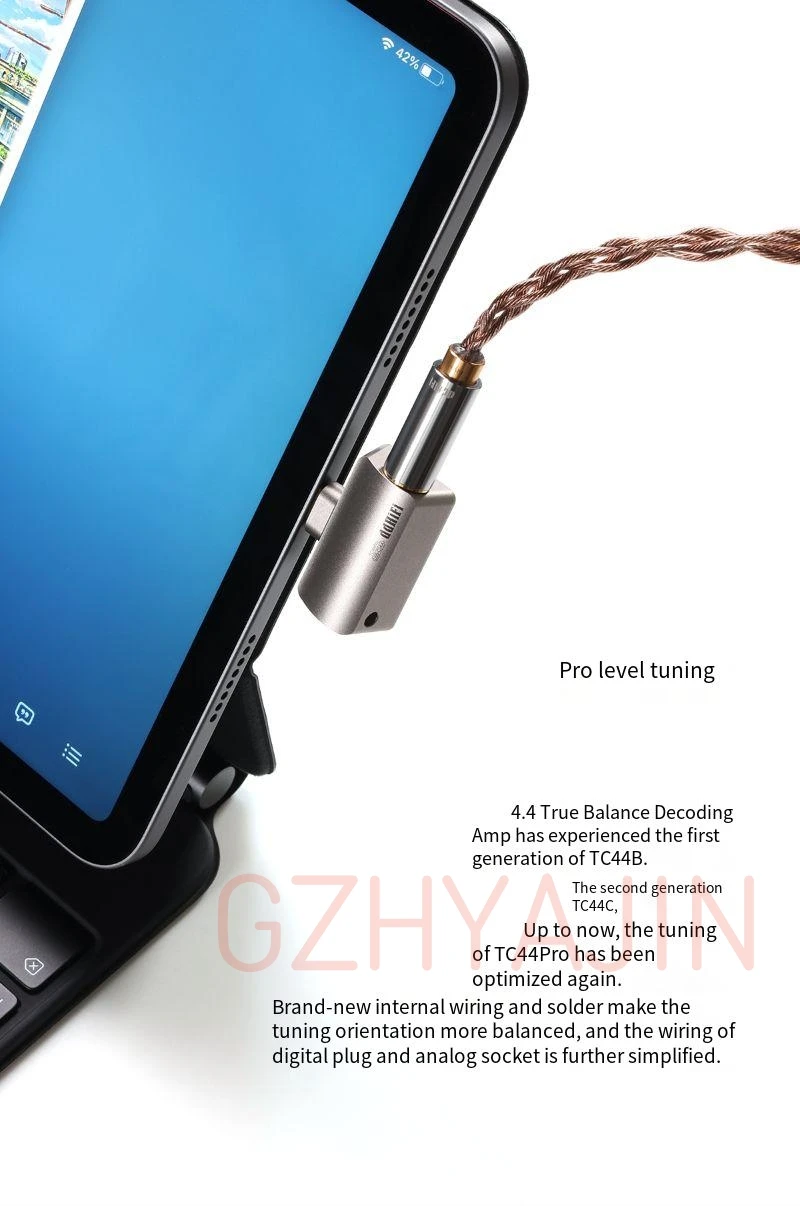 TC44Pro Apple Android Phone TypeC décodeur oreille ampli petite queue Balance 4.4 décodeur Portable