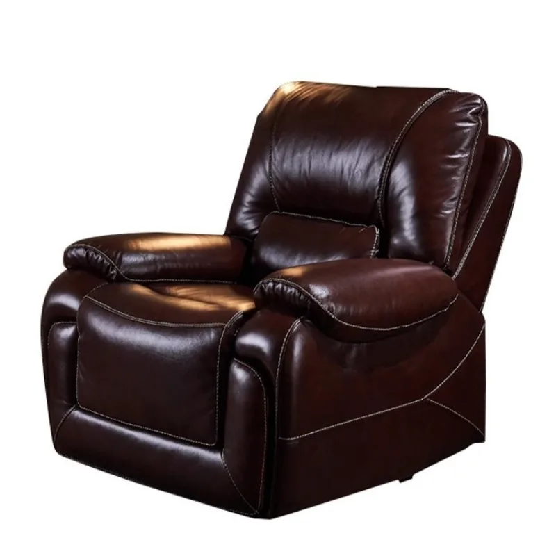 

Высококачественный легкий роскошный первоклассный космический диван-кабина, электрическое офисное кожаное кресло первого слоя из воловьей кожи для гостиной