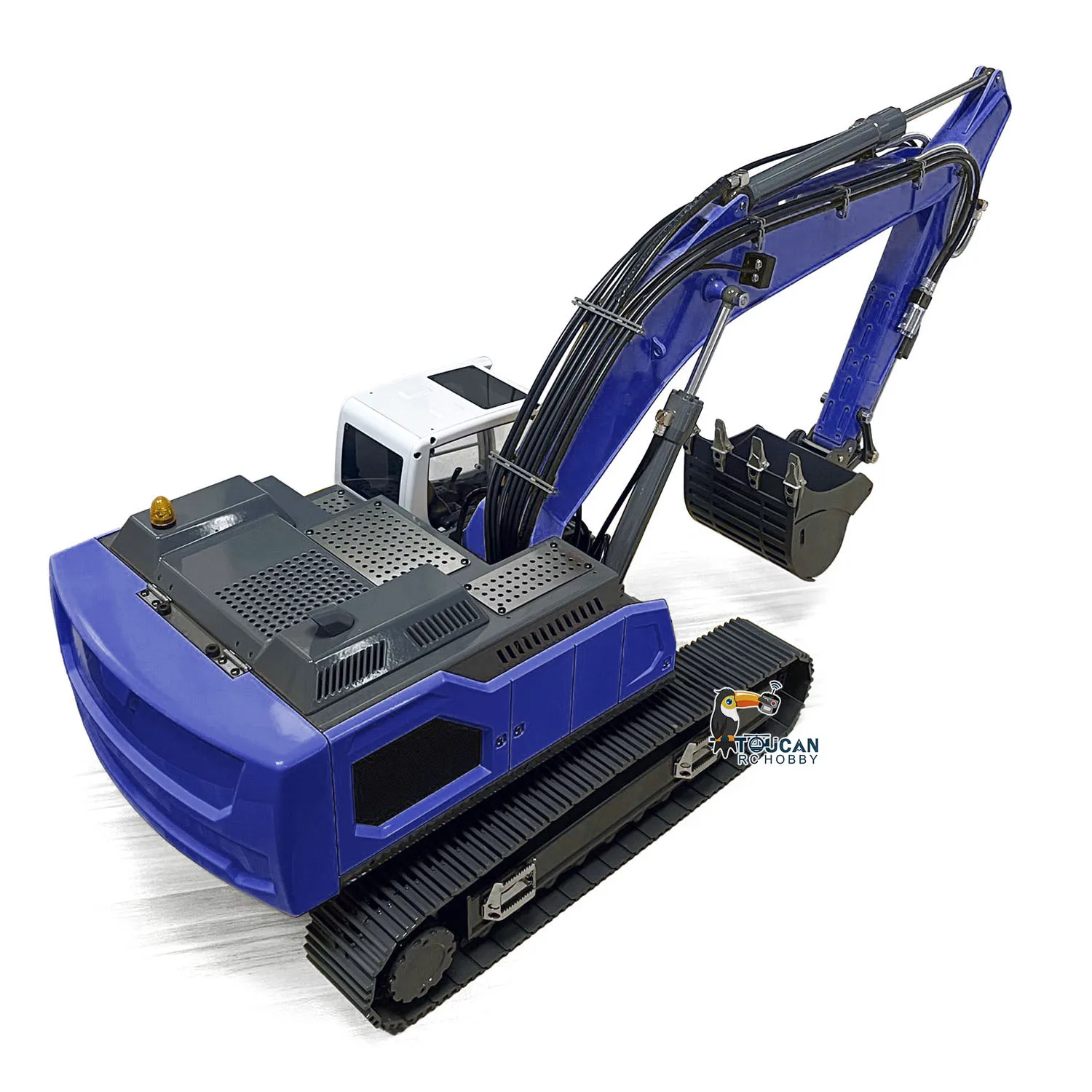 Juguetes 1/14 945 excavadora hidráulica de Metal RC camión de Control de Radio pintado acabado amarillo coche excavadora vehículo modelo ligero TH20731